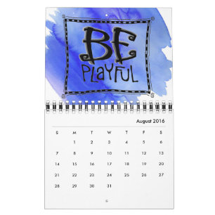 "Soyez juste" deux-page de calendrier d'art