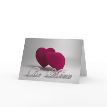 Soyez la carte de voeux 3D Hearts