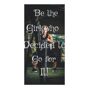 Soyez la fille… Affiche de motivation de mur