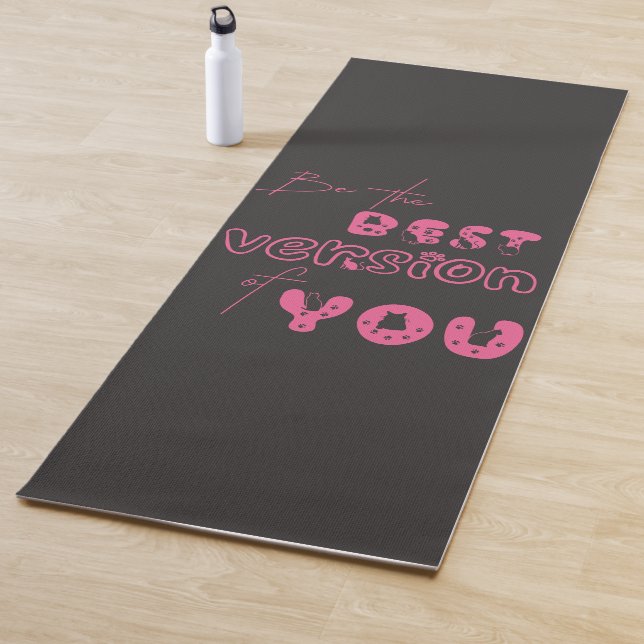 Soyez la meilleure version de vous Tapis de yoga p (En situation)