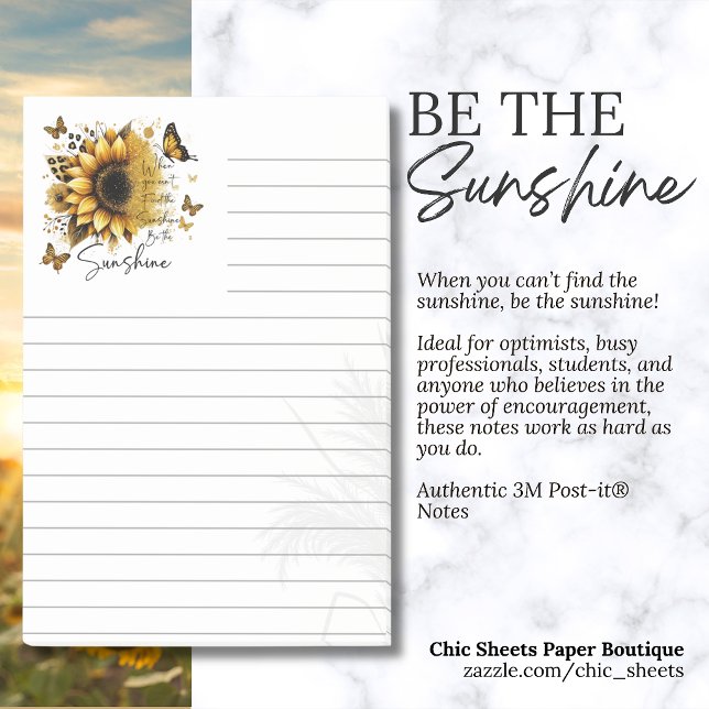 Soyez la Sunshine Notes inspirantes 3M Post-it® (Créateur téléchargé)