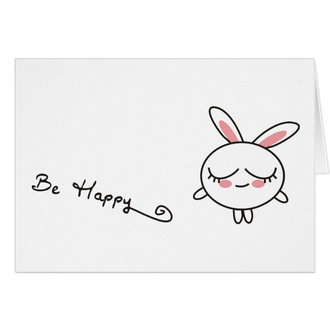 Soyez lapin heureux (Devant horizontal)