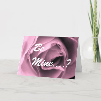 Soyez le mien….? Carte de jour de Valentines