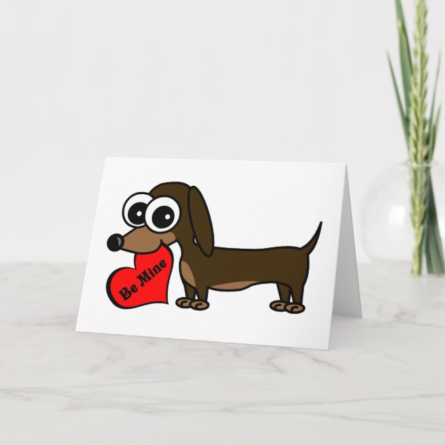 Soyez le mien carte mignonne de Saint-Valentin de (Devant)