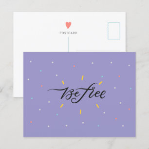 Soyez libre - Carte postale motivationnelle