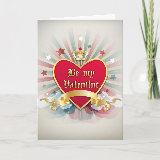 Soyez ma carte de voeux Valentine (Devant)