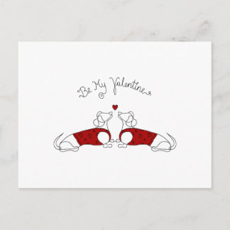 Soyez ma carte postale Valentine Dachshund