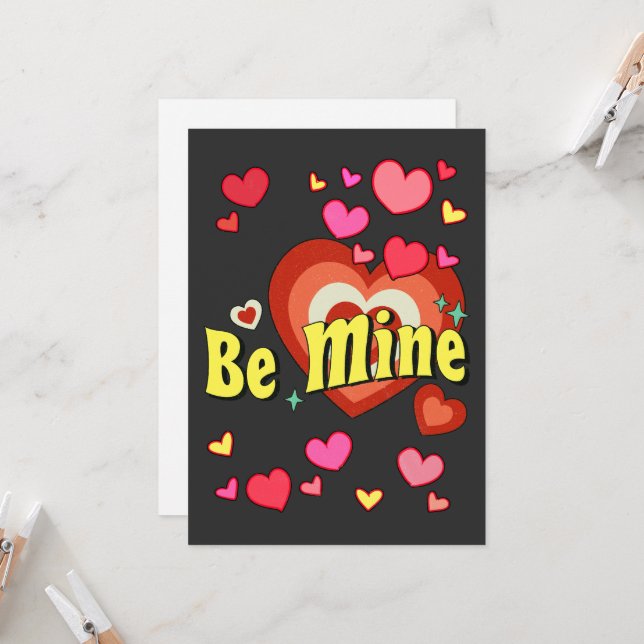 Soyez ma carte Saint Valentin (Devant/Arrière en situation)