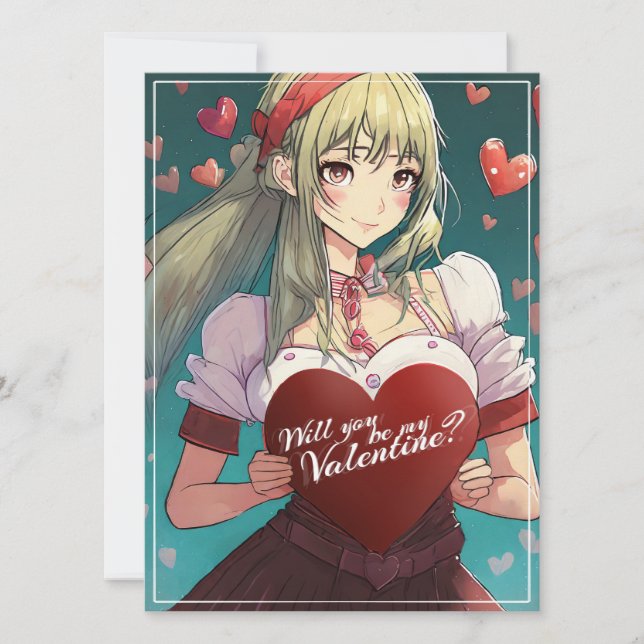 Soyez ma Saint-Valentin dans le style Manga 33893 (Devant)