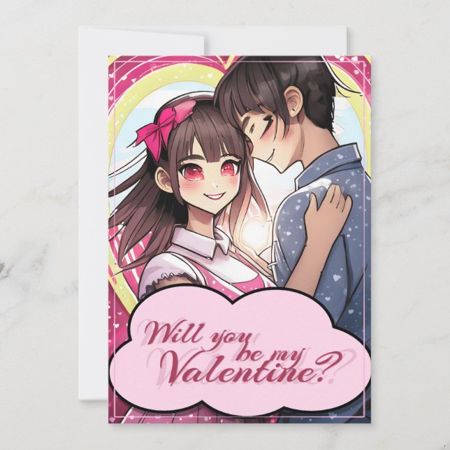 Soyez ma Saint-Valentin dans le style Manga 58477 (Devant)