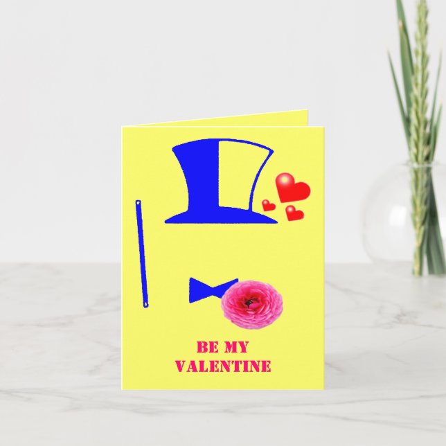 SOYEZ MA VALENTINE ~ CARTE D'UN ADMIRATEUR SECRET! (Devant)