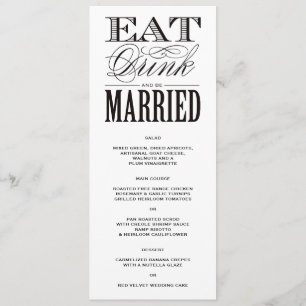 Soyez menu marié de