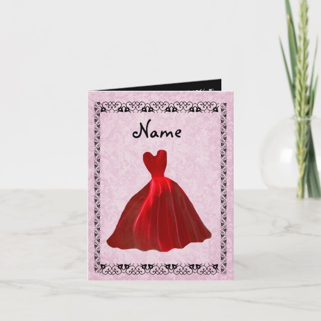 Soyez mon aide-ménagère Invitation RED Velvet Gown (Devant)