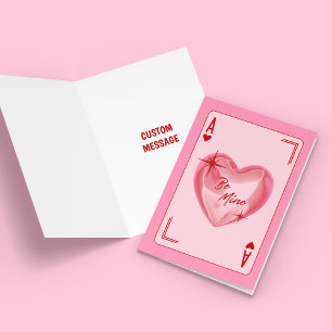 Soyez mon coeur Carte de voeux personnalisée