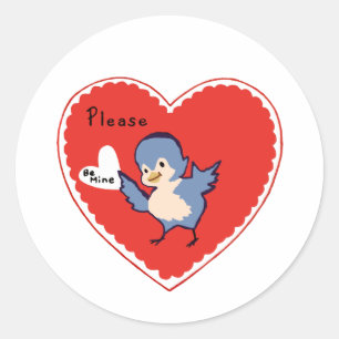 Soyez mon coeur Valentine Classic Round Sticker