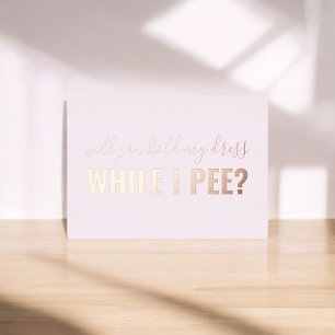 Soyez Mon Épouse Drôle Photo Foil Invitation