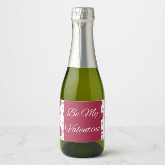 Soyez mon Étiquette de vin Valentine Red Sparkling
