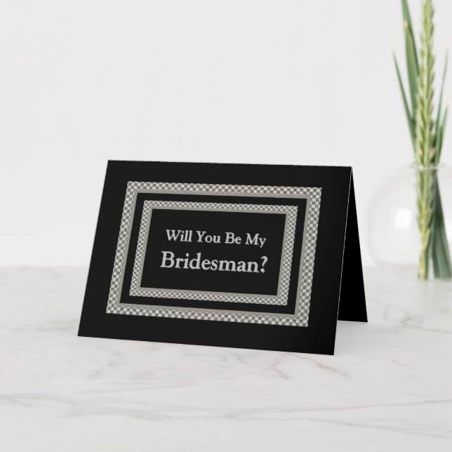 Soyez mon faire-part de mariage de damier de (Devant)