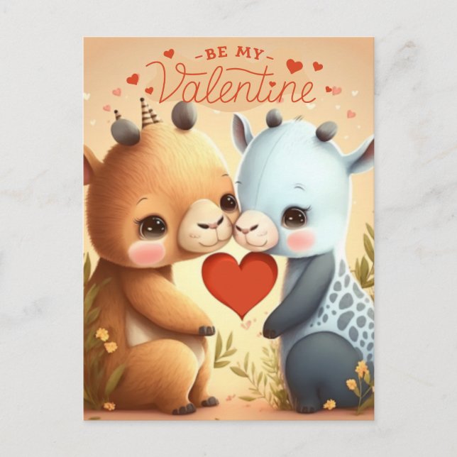 Soyez mon invitation magnétique Valentine (Devant)