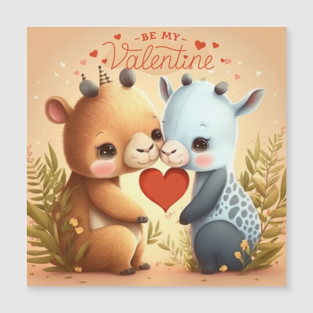 Soyez mon invitation magnétique Valentine (Devant)