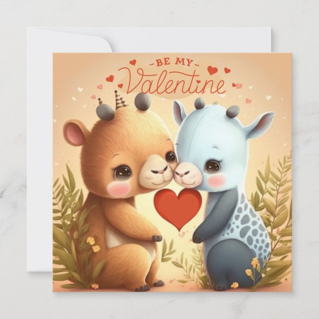 Soyez mon invitation magnétique Valentine (Devant)
