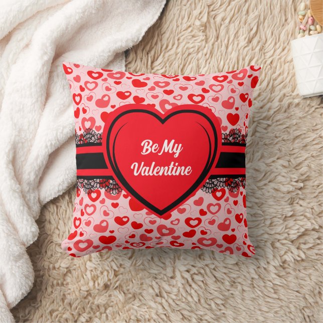 Soyez mon Motif de coeur Valentine Coussin (Couverture)