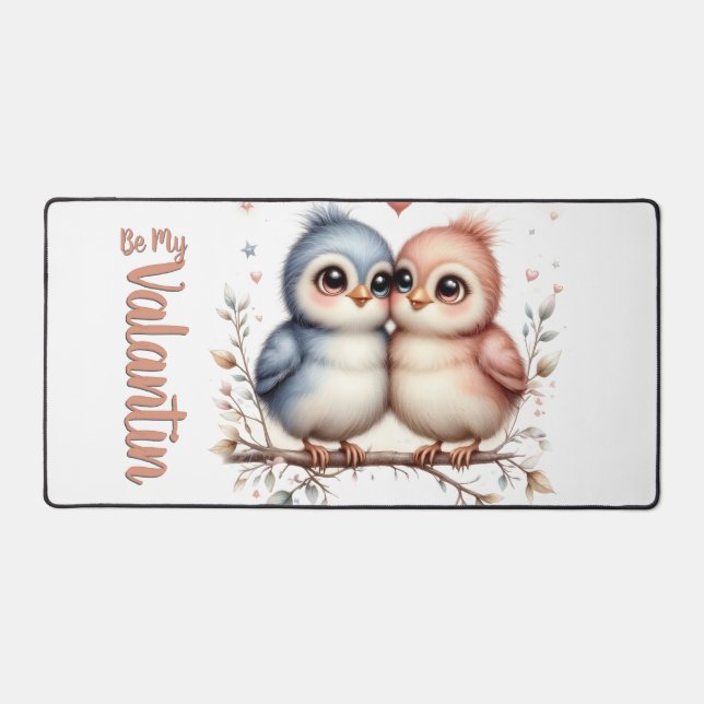 Soyez mon Valentin – Jolies amours d'oiseaux pour  (Recto)