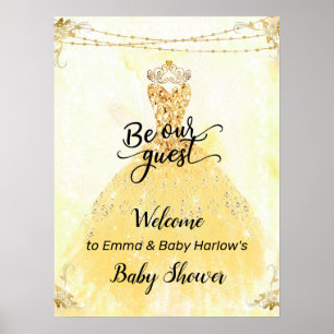 Soyez notre Affiche de bienvenue Baby shower de pr