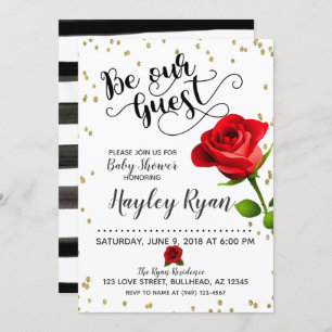 Soyez Notre Invité Baby shower Invitation