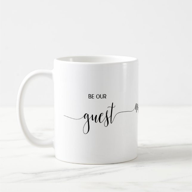 Soyez notre invité Coffee Mug (Gauche)
