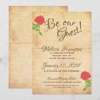 Soyez Notre Invité Fairytale Invitation Anniversai