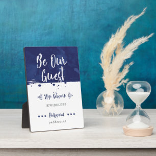 Soyez notre invité - Plaque réseau Wifi