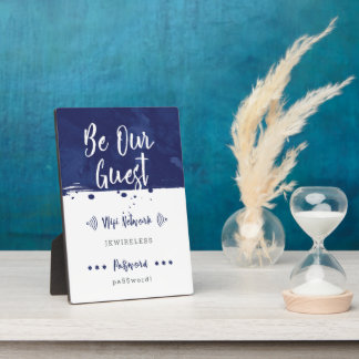 Soyez notre invité - Plaque réseau Wifi