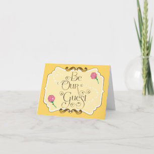 SOYEZ NOUS INVITÉ Rose Rose Jaune Élégant Merci