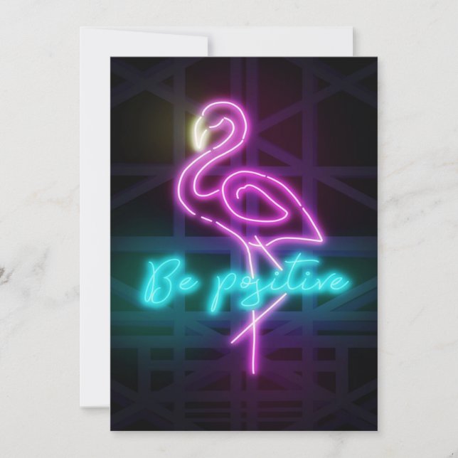 Soyez positif Neon Art (Devant)