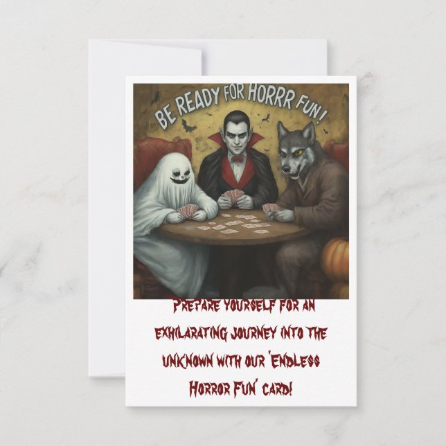 Soyez prêt pour l'horreur sans fin amusant (Devant)