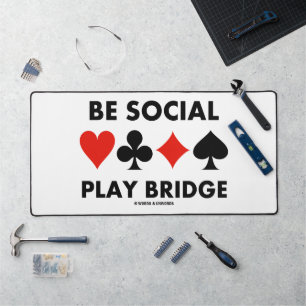 Soyez Sociable Jouez au Bridge Quatre Couleurs des