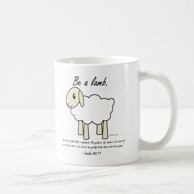 "Soyez tasse d'un agneau" (Droite)