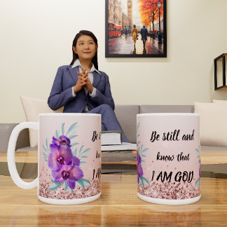 Soyez Toujours Et Sachez Que Je Suis Dieu - Mug Fl