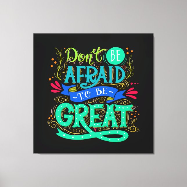 Soyez un grand art de toile (Recto)