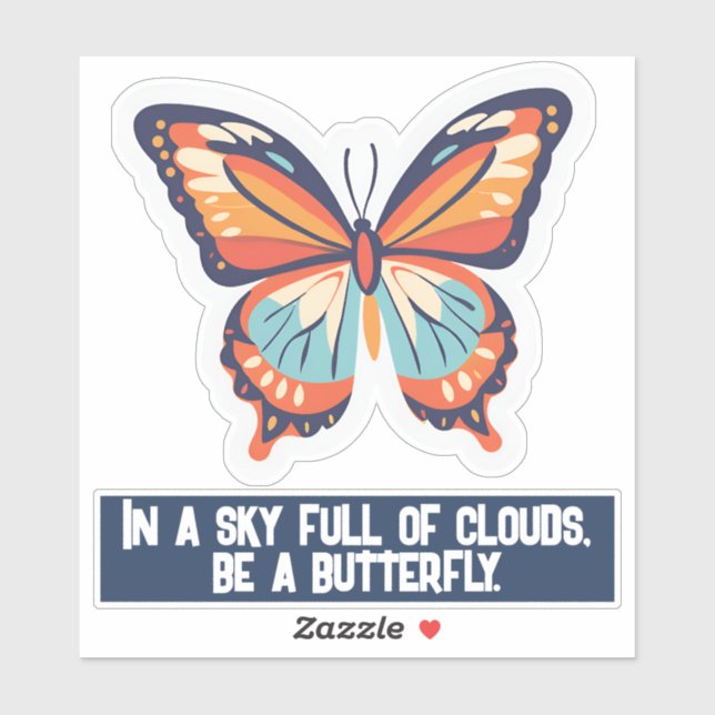 Soyez Un Sticker À Papillon (Feuille)