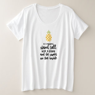 Soyez Un T-Shirt De Base À Taille Plus D'Ananas