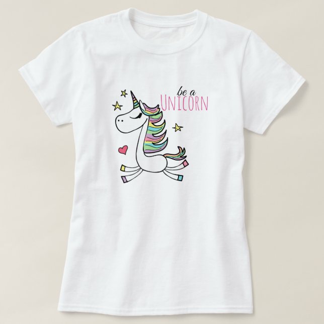 Soyez Un T-Shirt Unicorne (Design devant)