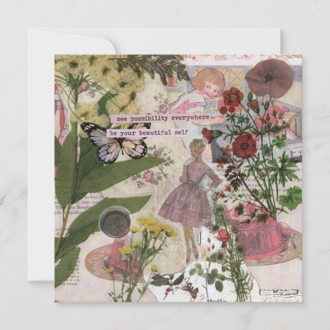 Soyez votre belle carte de voeux auto-plat (Devant)