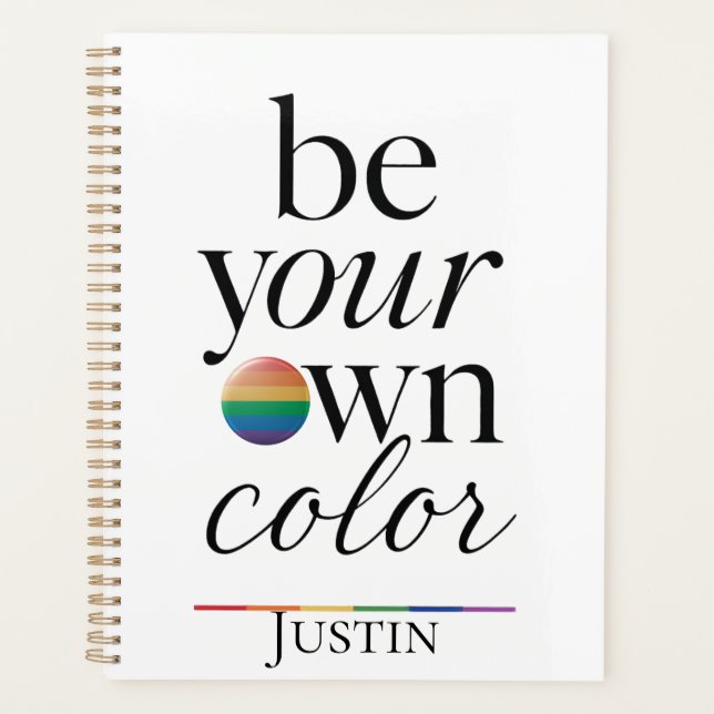 Soyez votre propre couleur, déclaration de typogra (Devant)