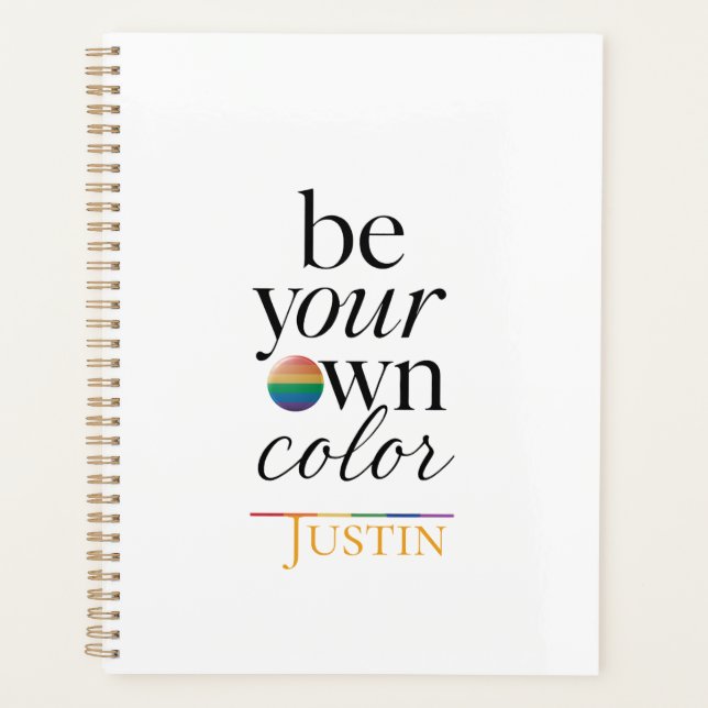 Soyez votre propre couleur, déclaration de typogra (Devant)