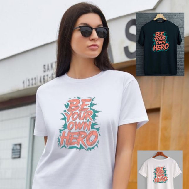 Soyez votre propre modèle de t-shirt héros (Créateur téléchargé)