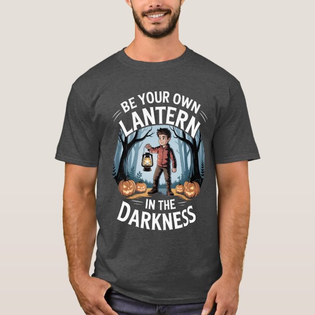 Soyez votre propre T-shirt Halloween lanterne (Devant)