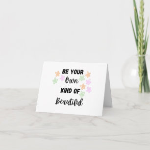 Soyez votre propre type de belle carte PERSONNALIS