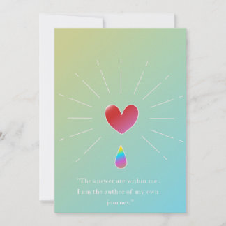 Soyez Votre Vrai Moi – Carte de Vœux Empowering